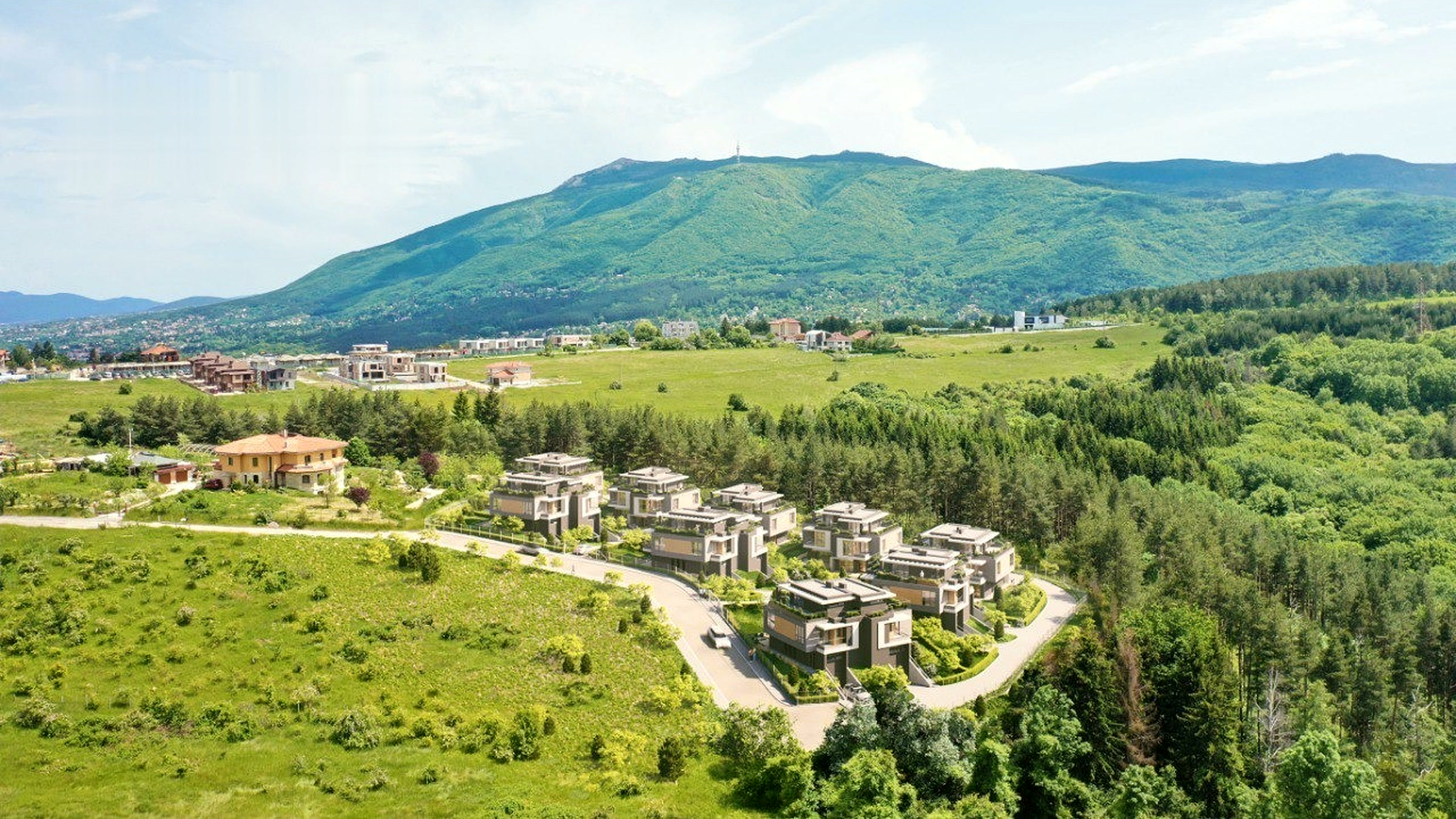 Панорама към Alexandria Homes и Витоша